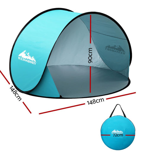Weisshorn Outdoor Recreation > Camping > Tents Weisshorn Pop Up Beach Tent Camping Portable Sun Shade Shelter Fishing