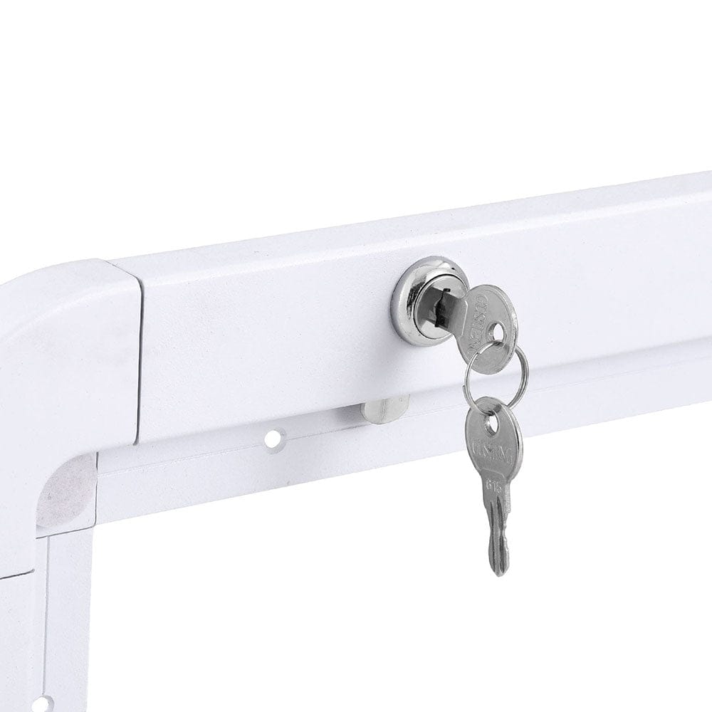 Weisshorn Sports & Fitness > Bikes & Accessories > Bicycle Stands & Storage Weisshorn Caravan Table 800 x 450mm Folding Lockable White
