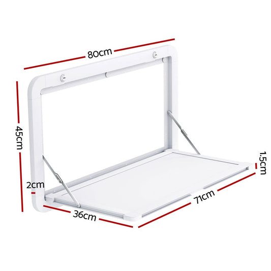 Weisshorn Sports & Fitness > Bikes & Accessories > Bicycle Stands & Storage Weisshorn Caravan Table 800 x 450mm Folding Lockable White