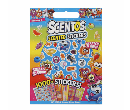 WeVeel LLC USA 1000 Scentos Scratch & Sniff Scented Stickers Kids Children Party Season 1