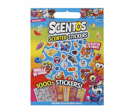WeVeel LLC USA 1000 Scentos Scratch & Sniff Scented Stickers Kids Children Party Season 1