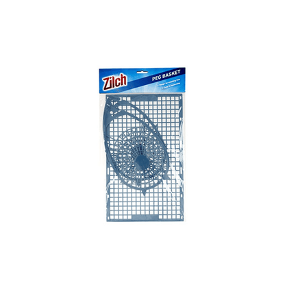 Zilch Blue Plastic Pegs Hanging Basket Bags Holders Storage Laundry Clothes Washing Clip