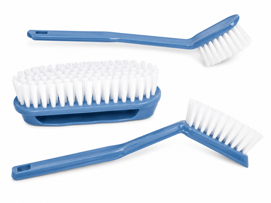 Zilch Brushes Blue 3x Dish Washing Tool Kitchen Cleaning Hand Cleaner Scrubber Brush Compact