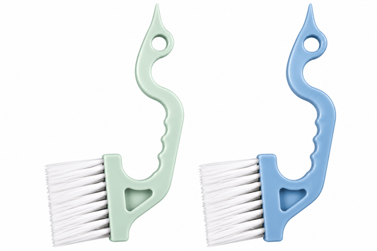 Zilch Cleaning brushes Door Window Groove Track Cleaning Brush Sill Gap Dust Cleaner Scraper