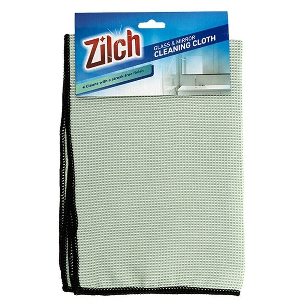 Zilch Cleaning Cloth Glass & Mirror Cleaning Cloth Green 60x40cm A Streak-free Finish Cleaning Cloth