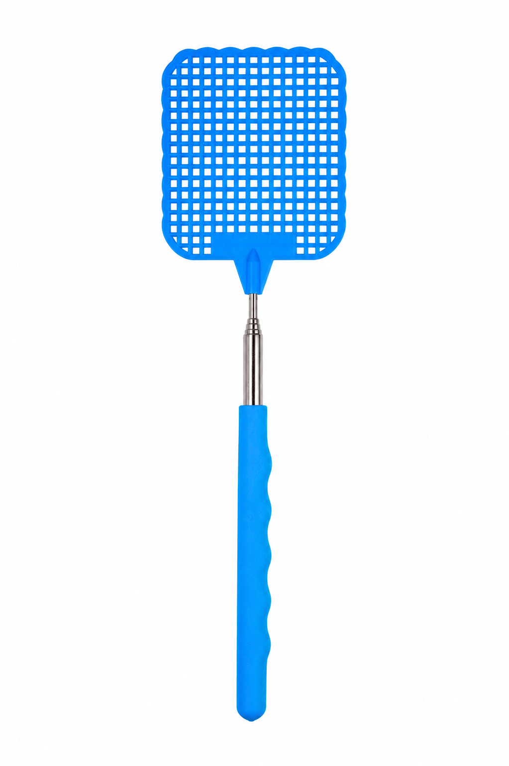 Zilch Fly Swatter Blue 01 Plastic Mosquito Fly Swatter Handle Extendable Insect Swat Killer Bug Catcher