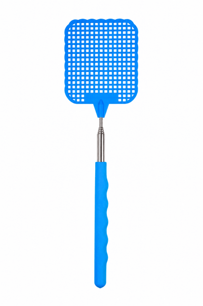 Zilch Fly Swatter Blue 01 Plastic Mosquito Fly Swatter Handle Extendable Insect Swat Killer Bug Catcher