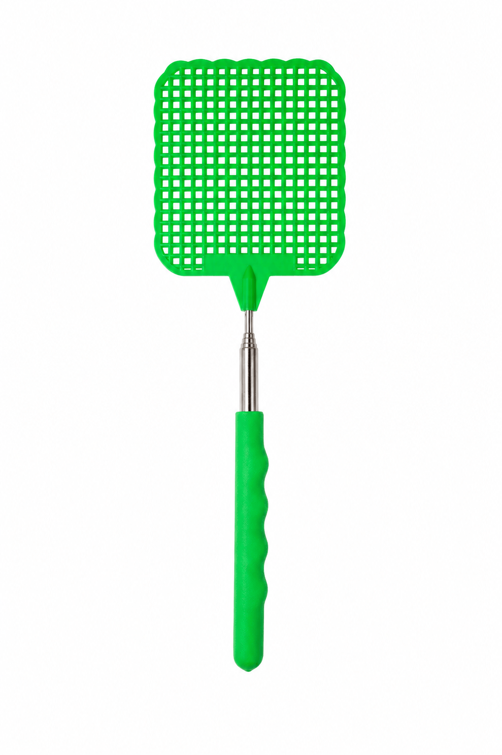 Zilch Fly Swatter Green 01 Plastic Mosquito Fly Swatter Handle Extendable Insect Swat Killer Bug Catcher