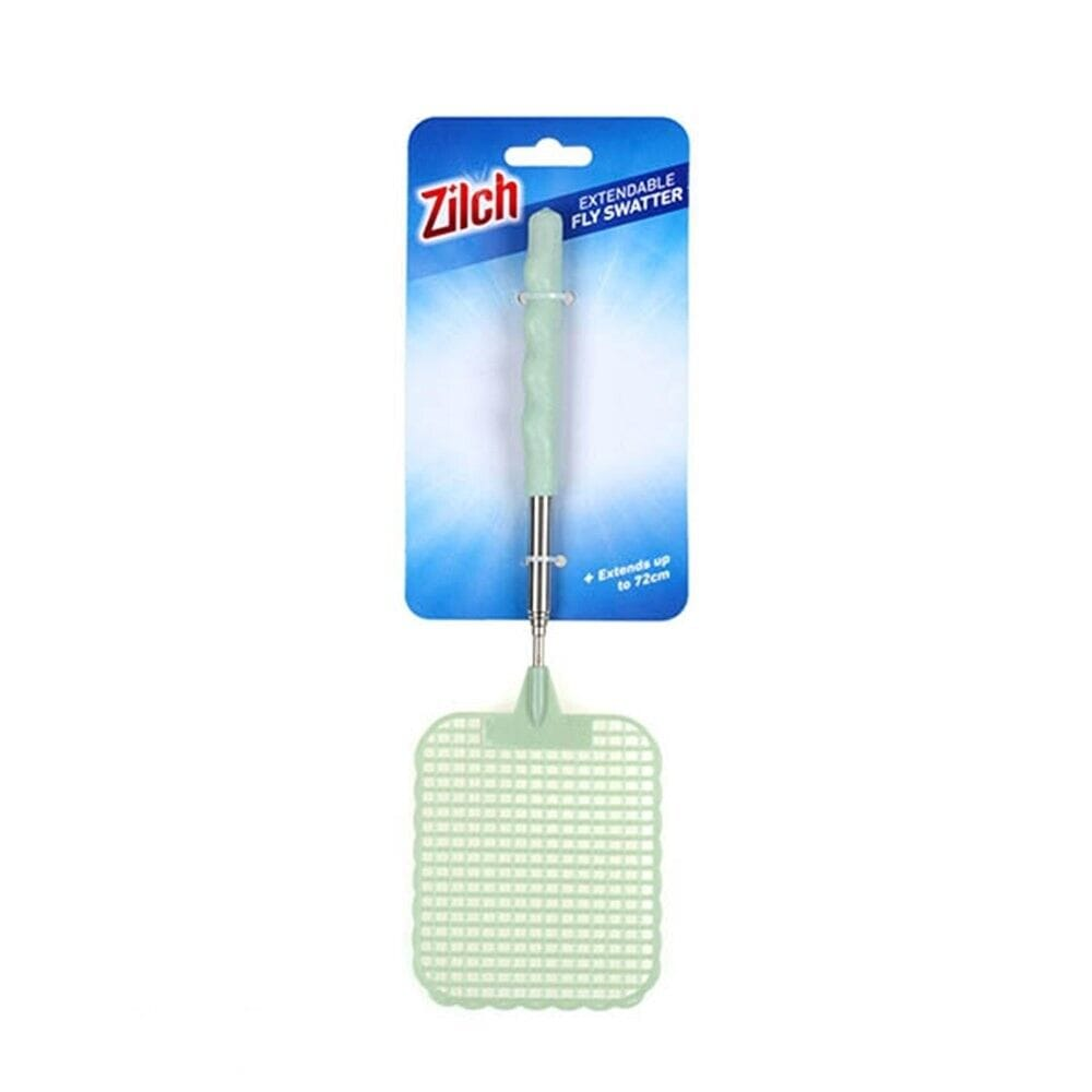 Zilch Fly Swatter Green Plastic Mosquito Fly Swatter Handle Extendable Insect Swat Killer Bug Catcher