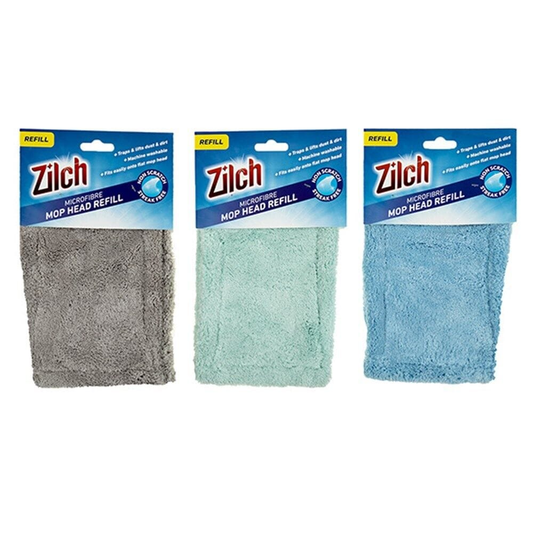 Zilch Mop head Replacement Microfiber Flat Mop Head Refill Floor Cleaning Pads Absorbent Cloths