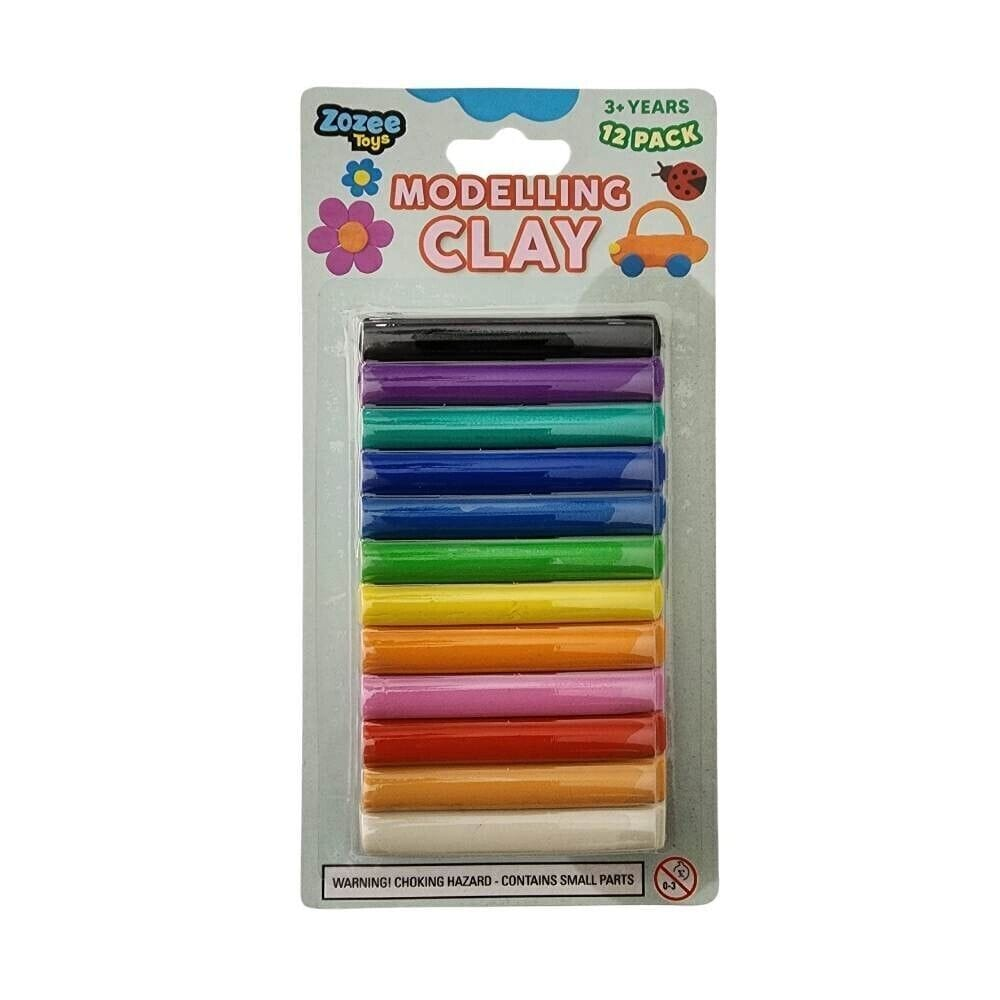 Zozee Toys Clay Craft Polymer Clay Soft Modelling Moulding Strip Plasticine DIY Toys Stick 12pcs