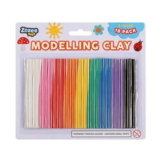 Zozee Toys Clay Craft Polymer Clay Soft Modelling Moulding Strip Plasticine DIY Toys Stick 18pcs