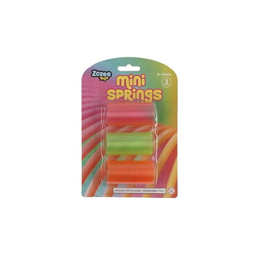 Zozee Toys Toy Plain color 3 Mini Colorful Springs Play Toy Kids Birthday Treats Party Bag Filler