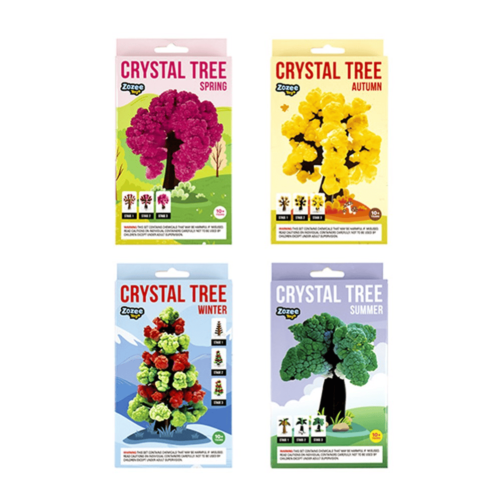 Zozee Toys Toys Toys Crystal Grow Tree Kit Four Seasons Summer Winter Spring Autumn Craft Art