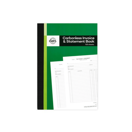 100 Page Carbonless Tax GST Invoice Order Receipt Book and Statement