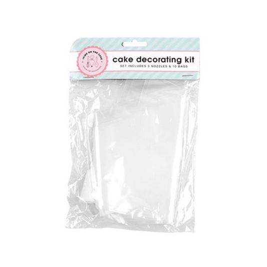 10 Disposable Icing Piping Cream Pastry Bag Set Cake Decorating Tool 3pcs Nozzle