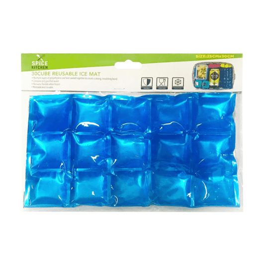 30x Reusable Ice Mat Cooling Cold Storage Cooler Flexible Food Picnic BBQ Party