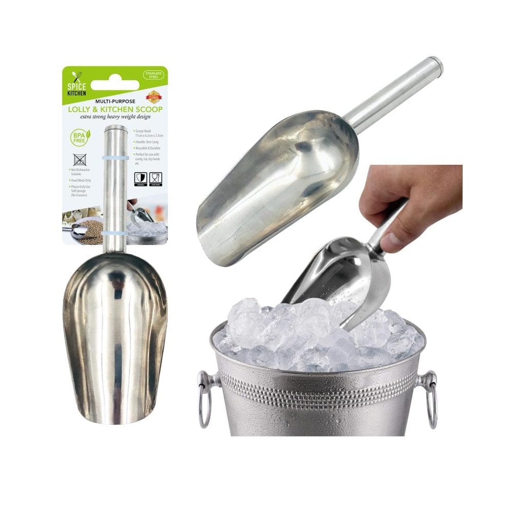 Metal Stainless Steel Lolly Buffet Candy Scoop Serving Spoon Birthday Party