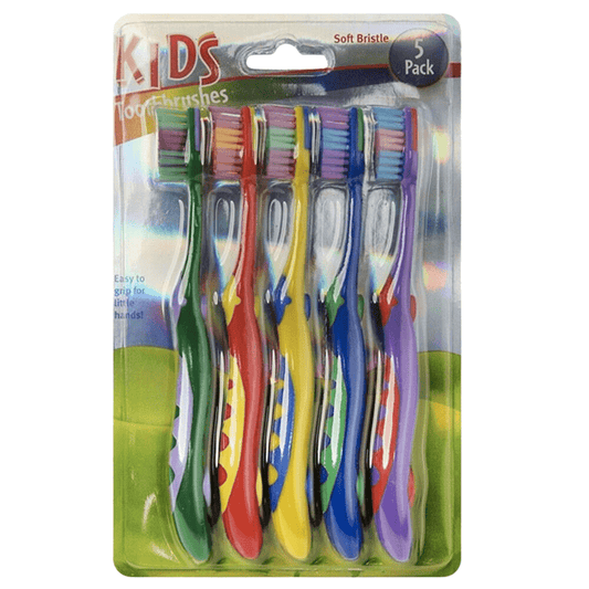 5 Pack Kids Clean Standard Soft Bristle Toothbrush Dental Teeth Oral Care