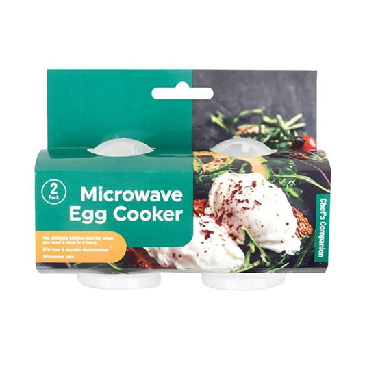 Microwave Egg Cooker Maker Perfect Eggs Cooking Kitchen Poacher Set of 2