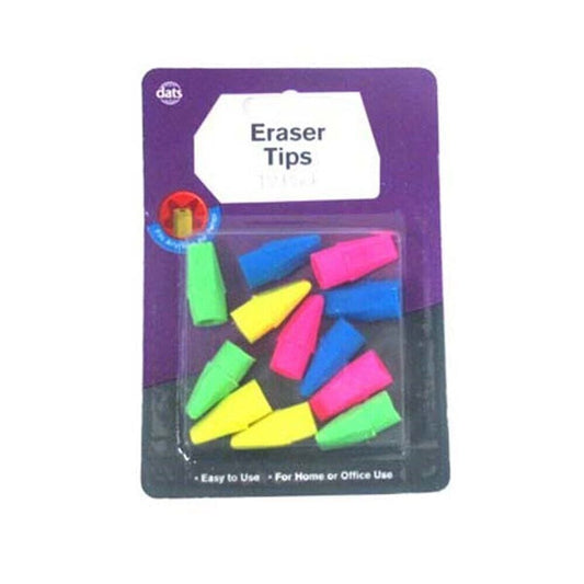 12Pcs Eraser Tip Rubber Pencil Pencils Topper Pen School Art Drawing Office