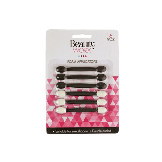 6 Pack Premium Applicator Eyeshadow Brush Foam Double End Disposable Wand stick