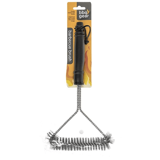 BBQ Grill Brush Stainless Steel Wire Bristles Triangle Brush Barbecue Cleaner