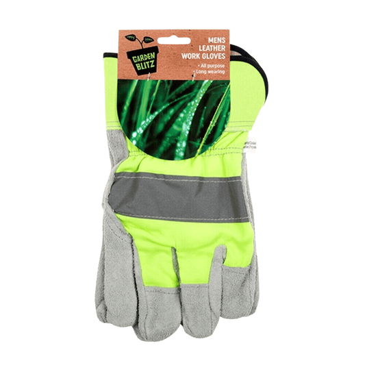 Premium Pair Gloves Leather Riggers General Purpose Work Driver Garden Glove