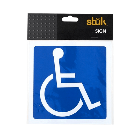 Disabled Wheel Chair Warning Sign Vehicle Parking Toilet Restaurant Sticker