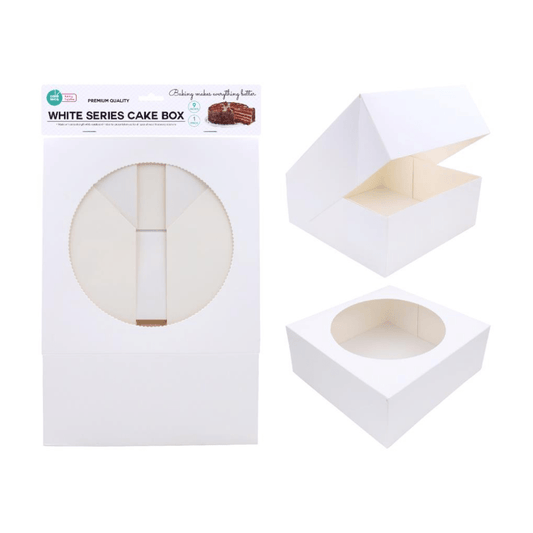 Cake Boxes Cupcake White Box With window Birthday Party Food Grade 9"