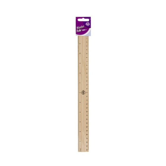 30cm Wooden Wood Ruler Metric School 12Inch Study Stationery Office