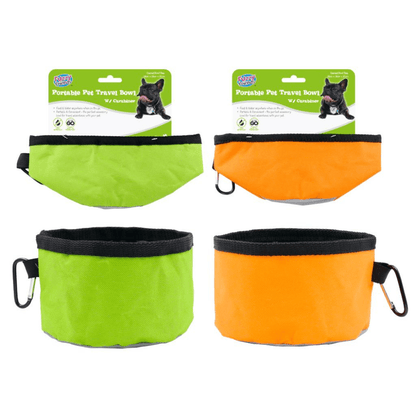 Large Portable Pet Dog Cat Foldable Feeding Bowl Camping Travel Food Water Feed