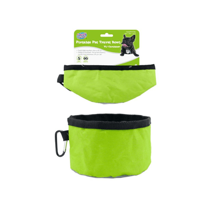 Large Portable Pet Dog Cat Foldable Feeding Bowl Camping Travel Food Water Feed